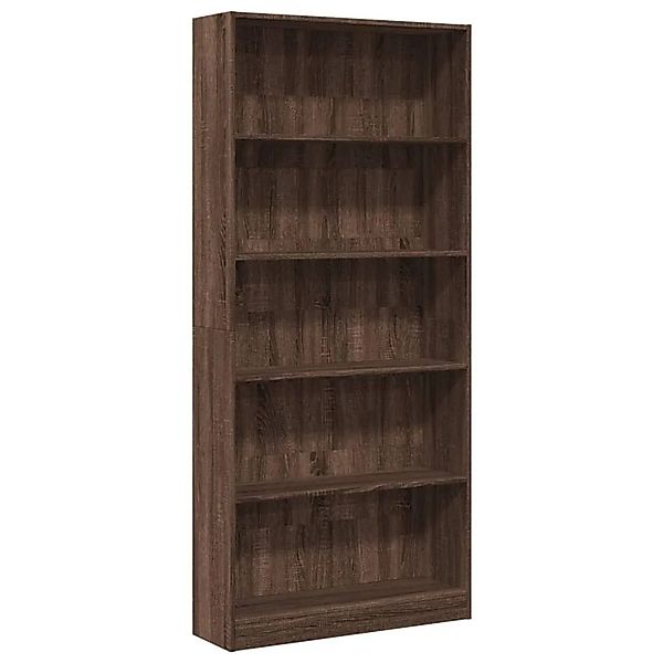 vidaXL Bücherregal Braun Eichen-Optik 80x24x176 cm Holzwerkstoff 857859 günstig online kaufen
