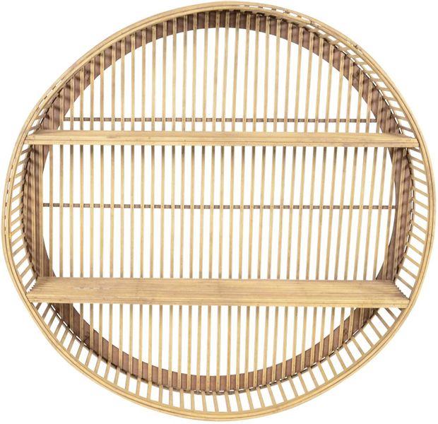 habeig Wandregal Bambus Wandregal Regal rund günstig online kaufen