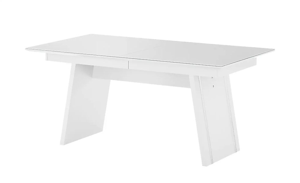 LEONARDO Esstisch ausziehbar  Cube ¦ weiß ¦ Maße (cm): B: 90 H: 75 Tische > günstig online kaufen