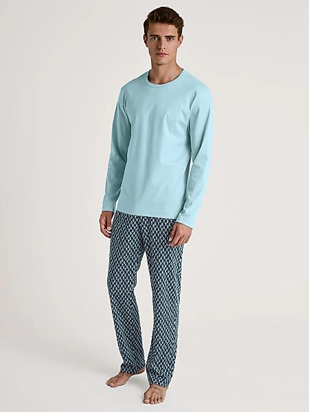 CALIDA Schlafanzug "Relax Streamline 2" 2 Stk. tlg., Langarm-Shirt mit eing günstig online kaufen