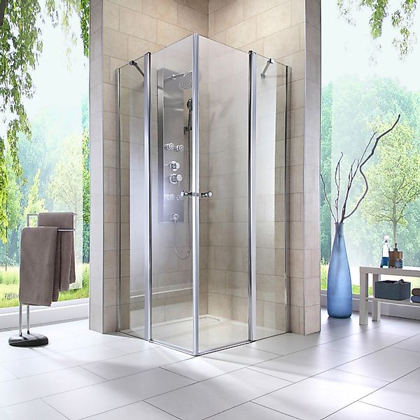 welltime Eckdusche Florenz 4.2, BxT: 90x90 günstig online kaufen