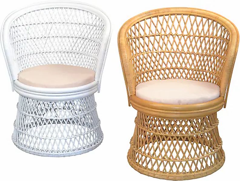 HOFMANN LIVING AND MORE Loungesessel 1 Stk. tlg. Handgeflochten günstig online kaufen