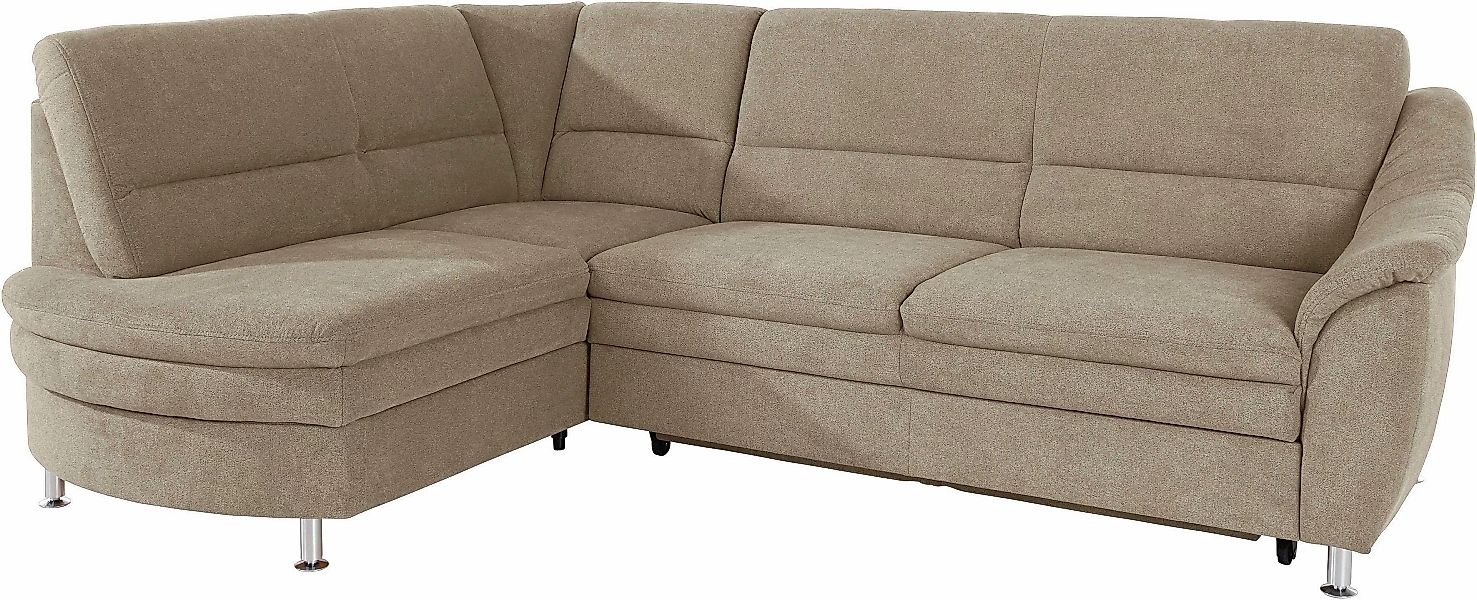 Places of Style Ecksofa »Cardoso L-Form«, Federkern, wahlweise mit Bett, Sc günstig online kaufen