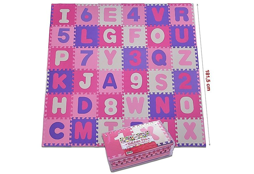 Pink Papaya Puzzlematte Puzzlematte mit Zahlen und Buchstaben Kids Zone, Ex günstig online kaufen