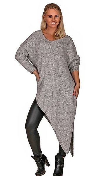 Charis Moda Longpullover Langarm Longpullover im asymmetrischen Schnitt günstig online kaufen