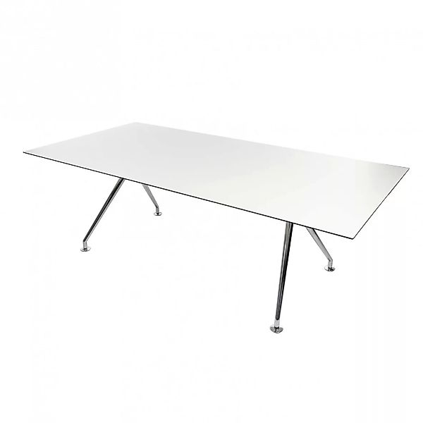 Wagner - W-Table Konferenztisch rechteckig - weiß /Laminat HPL 13mm/Gestell günstig online kaufen