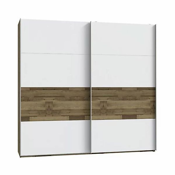 Schwebetürenschrank Modern Way von Forte Stabeiche / Weiss matt günstig online kaufen