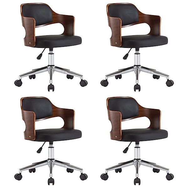 vidaXL Esszimmerstühle 4 Stk Drehbar Bugholz und Kunstleder 3054927 günstig online kaufen