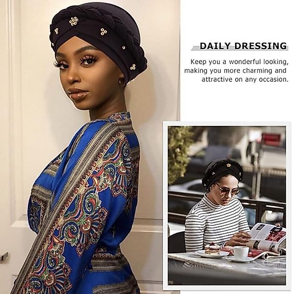 Coonoor Turbanmütze Afrikanischer Damen Geflecht Kopfbedeckung günstig online kaufen