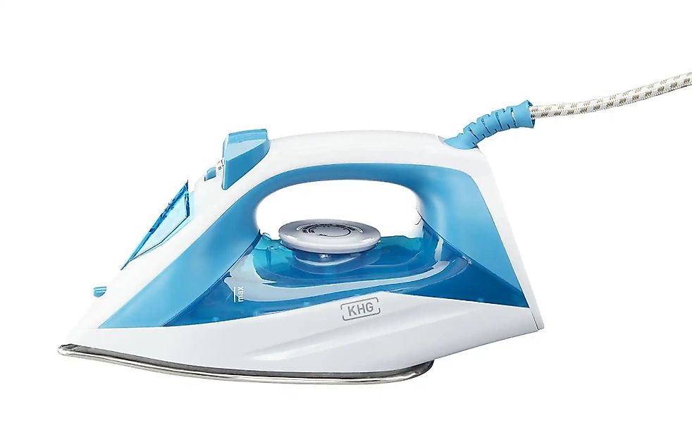 KHG Dampfbügeleisen  DB-1600WB ¦ blau ¦ Kunststoff,Edelstahl,Metall ¦ Maße günstig online kaufen