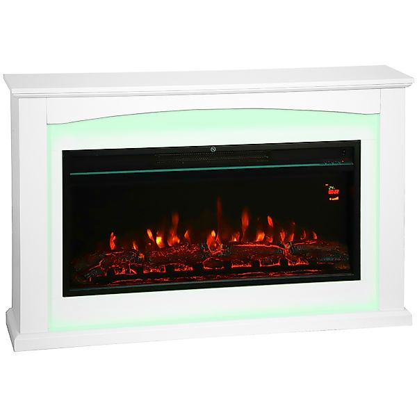 HOMCOM Elektrokamin 1000W/2000W, Flammeneffekt mit 5 Helligkeitsstufen, Dek günstig online kaufen