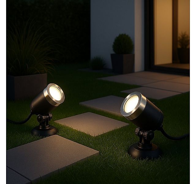 MeLiTec LED Gartenstrahler GL24, LED fest integriert, Steuerung per App ode günstig online kaufen