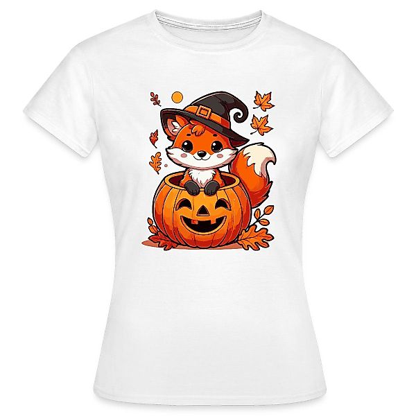 Spreadshirt T-Shirt Süßer Halloween Fuchs Im günstig online kaufen