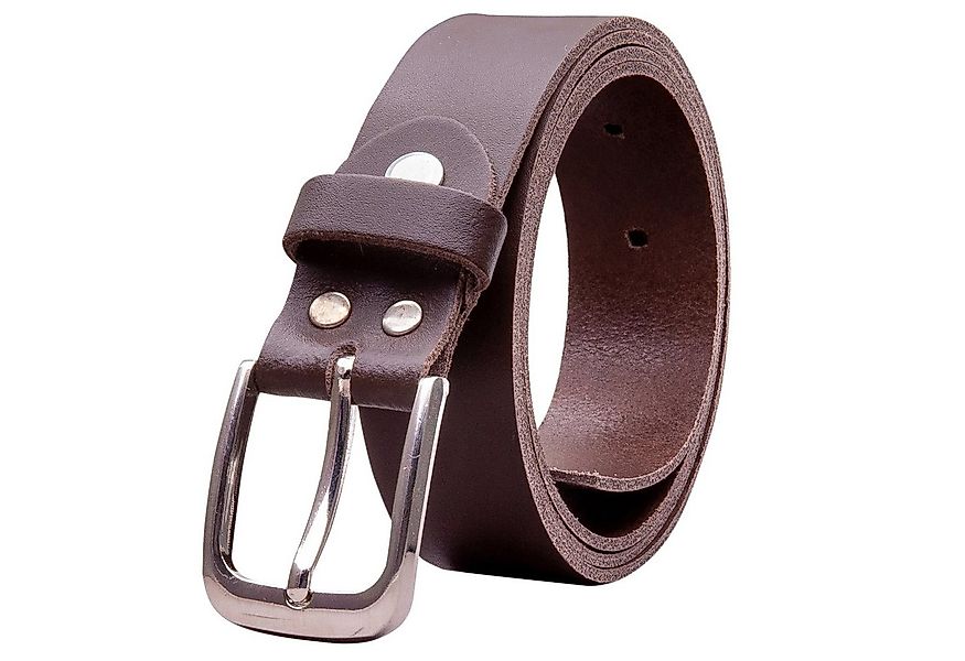 COLOGNEBELT Ledergürtel OM317-SL-Dunkelbraun MADE IN GERMANY, Dunkelbraun K günstig online kaufen