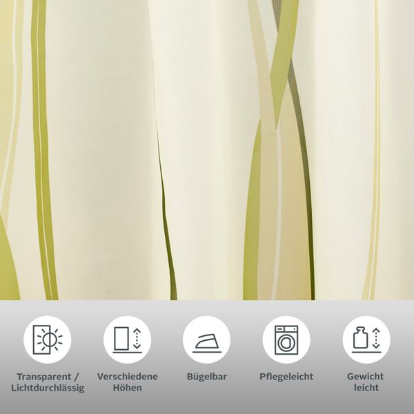 my home Gardine "DIMONA" Schlaufen 2 Stk. tlg. 2-er Set, Voile, Polyester, günstig online kaufen