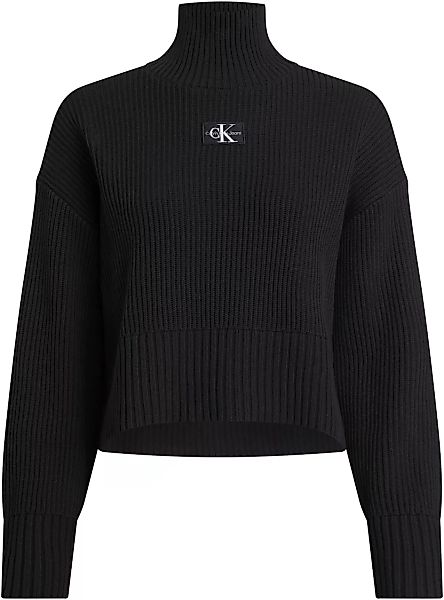 Calvin Klein Jeans Plus Rollkragenpullover PLUS LABEL CHUNKY SWEATER günstig online kaufen