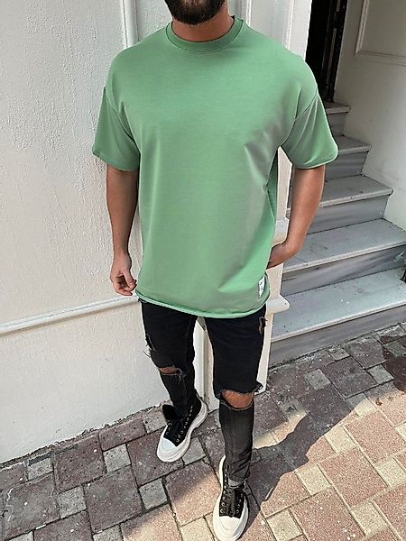 Megaman Jeans Oversize-Shirt Oversize Herren T-Shirt Weiter Auschnitt Extra günstig online kaufen