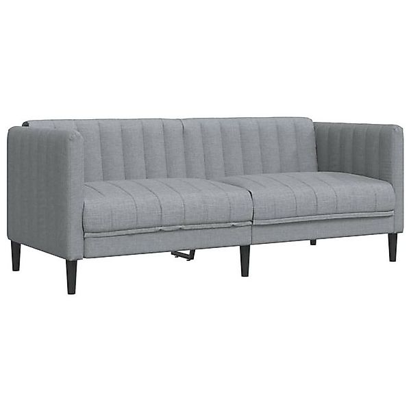 vidaXL Sofa Sofa 2-Sitzer Schwarz Stoff günstig online kaufen