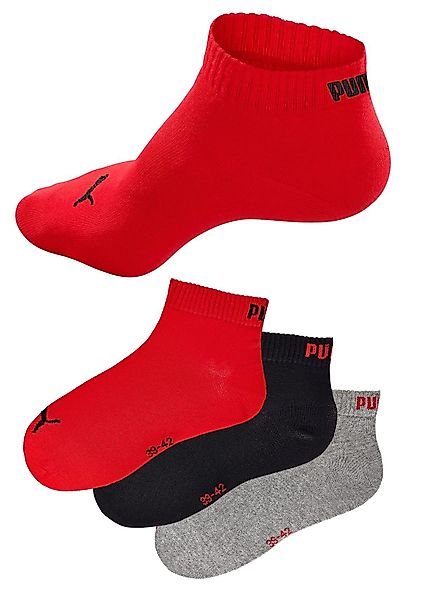 PUMA Kurzsocken (3-Paar) Atmungsaktiv, Rippenbündchen, weiche günstig online kaufen
