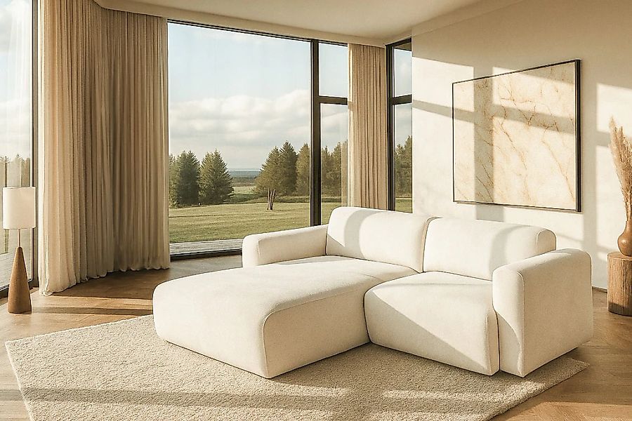 Home affaire Ecksofa "Myrland" Breite 232 cm, Chenille, Easy Clean Stoff, m günstig online kaufen