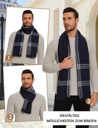 Coonoor Modeschal Winterschal Strickschal Weicher karierter günstig online kaufen