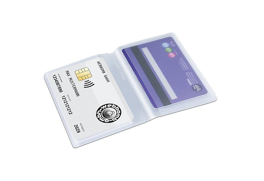 WEBBOMB Etui für 10 Kreditkarten Ausweise Brieftaschen Einsatz Karten Schut günstig online kaufen