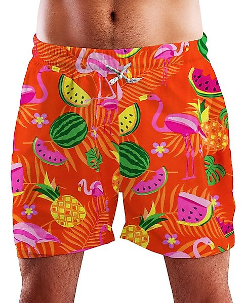 King Kameha Badeshorts Flamingo Melone Hawaii günstig online kaufen