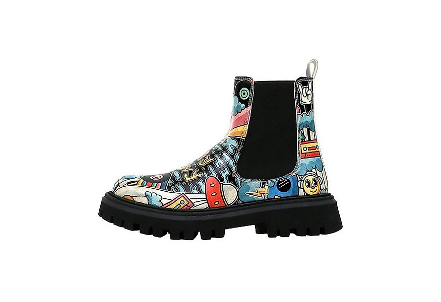 DOGO Aura Boots Stay Groovy Damen Stiefeletten Chelseaboots Handgefertigt günstig online kaufen
