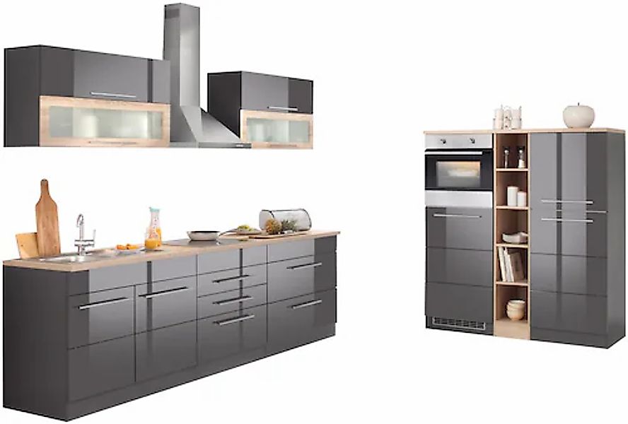 HELD MÖBEL Küchenzeile "Wien", Breite 430 cm, wahlweise mit E-Geräten und I günstig online kaufen