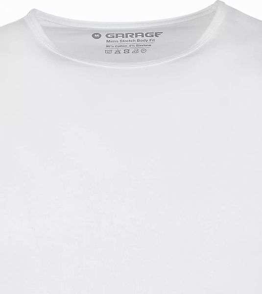 Garage Basic Longsleeve T-Shirt Stretch Weiß - Größe M günstig online kaufen