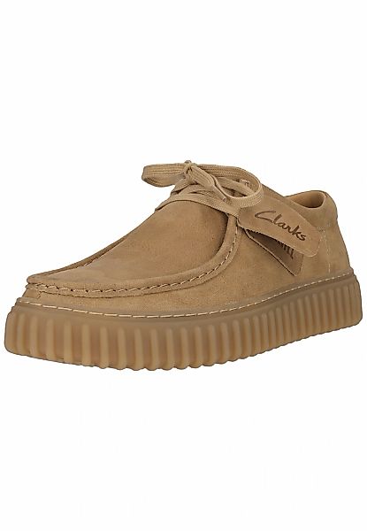 Clarks Mokassin "Torhill" mit stromlinienförmigem Schnürdesign günstig online kaufen