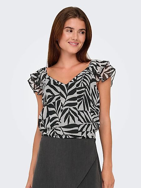 ONLY "ONLASTA LIFE CAPSLEEVE V-NECK TOP PTM" günstig online kaufen