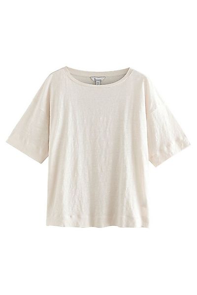 Next T-Shirt Premium Kurzarm-T-Shirt aus 100 % Leinen (1-tlg) günstig online kaufen