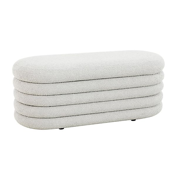 Svita Blossom XL Hocker Mit Stauraum Sitzhocker Ottomane Pouf Teddyboucle W günstig online kaufen