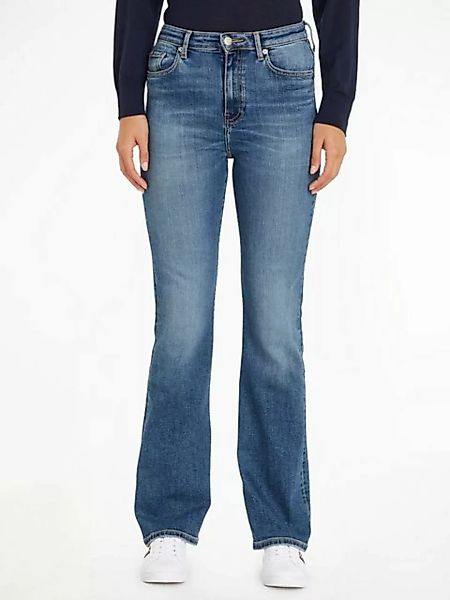 Tommy Hilfiger Bootcut-Jeans BOOTCUT HW LEO mit Tommy Hilfiger Logo-Badge günstig online kaufen