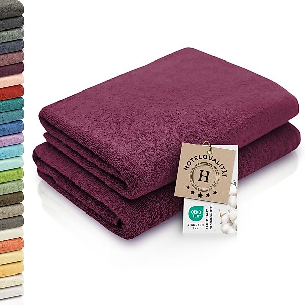 ZOLLNER Duschtücher, Walkfrottier (2-St), 70 x günstig online kaufen