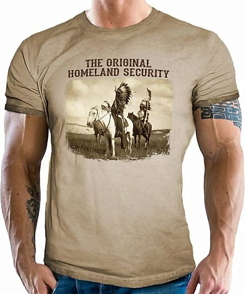 LOBO NEGRO® T-Shirt für Western Fans und Häuptlinge: Indian Homeland Securi günstig online kaufen