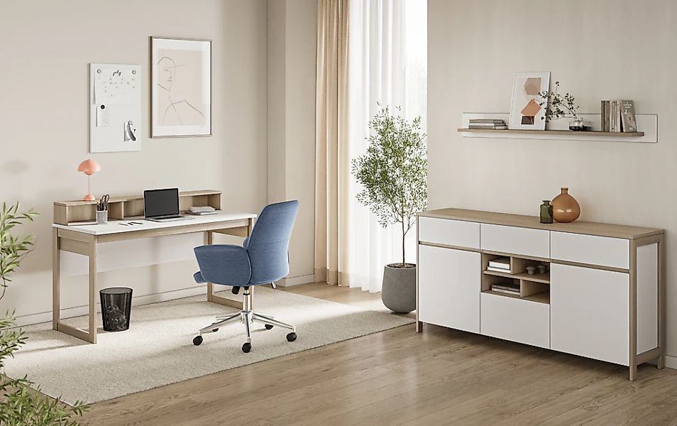 Home affaire Büromöbel-Set "Stranda im Scandi-Style, Home Office, Büro in z günstig online kaufen