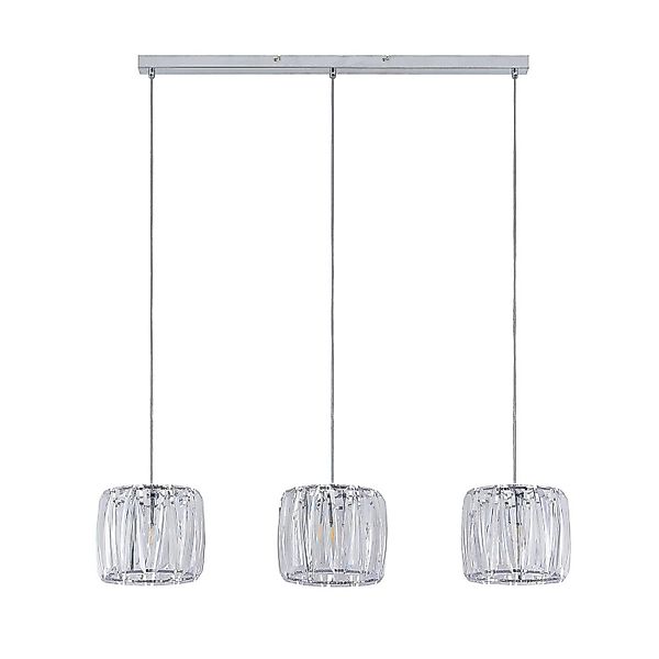 Lindby Pendelleuchte Sofia 9627685 in Transparent 3-flammig E14 Wohnzimmerl günstig online kaufen