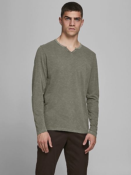 Jack & Jones Langarm-Poloshirt JJESPLIT NECK günstig online kaufen