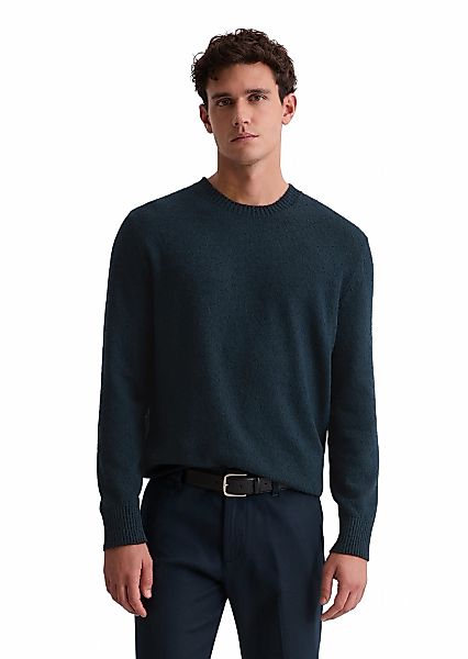 Marc OPolo Rundhalspullover "regular aus Bio-Baumwoll-Mix-Boucle" günstig online kaufen