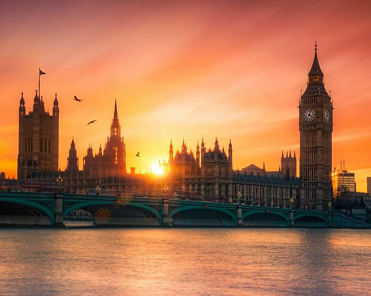 Fototapete "Skyline London" 4,00x2,50 m / Glattvlies Perlmutt günstig online kaufen