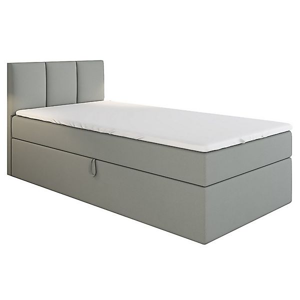 A&J MöbelLand GmbH Boxspringbett Einzelbett NASI mit Bettkasten, Topper und günstig online kaufen