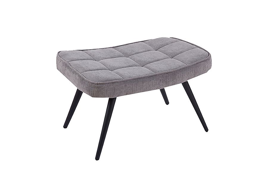 byLIVING Fußhocker Uta (Bezug: Samt, Webstoff, günstig online kaufen