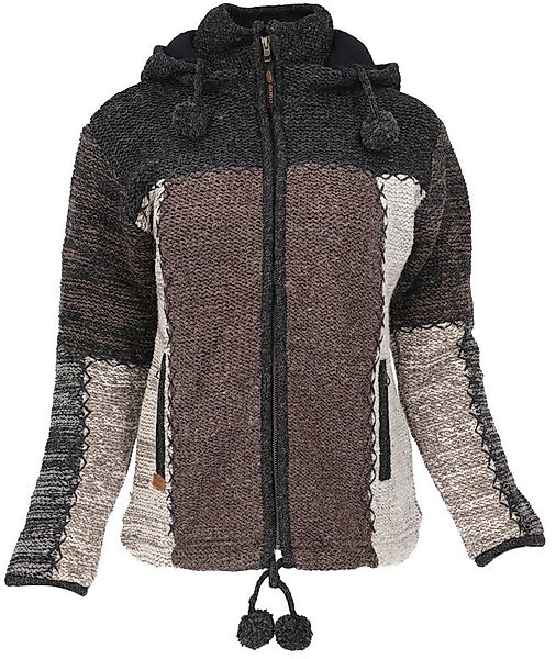 Guru-Shop Langjacke Kuschelige gefütterte Strickjacke, Damenjacke,.. günstig online kaufen