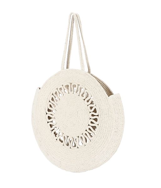 halsüberkopf Accessoires Strandtasche Gehäkelte Baumwolltasche, rund günstig online kaufen