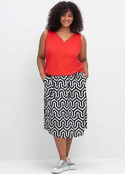 Sheego Shirttop Tanktop Ärmellos günstig online kaufen