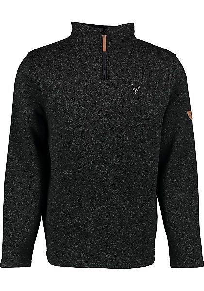 OS Trachten Strickfleece-Pullover Wukom Troyer hochgeschlossen günstig online kaufen