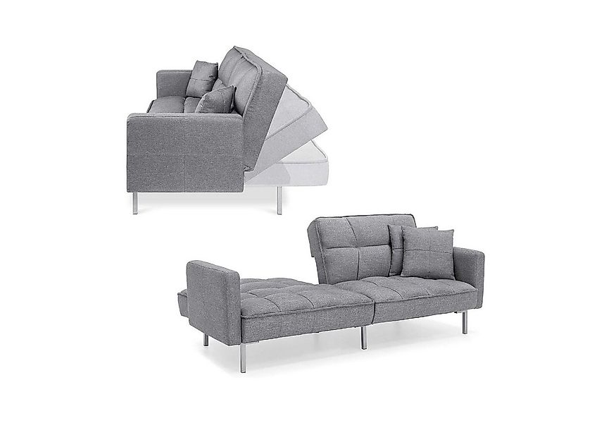 HTI-Living Schlafsofa Schlafsofa Brigga Leinen Grau, Stück 1 Teile, Funktio günstig online kaufen