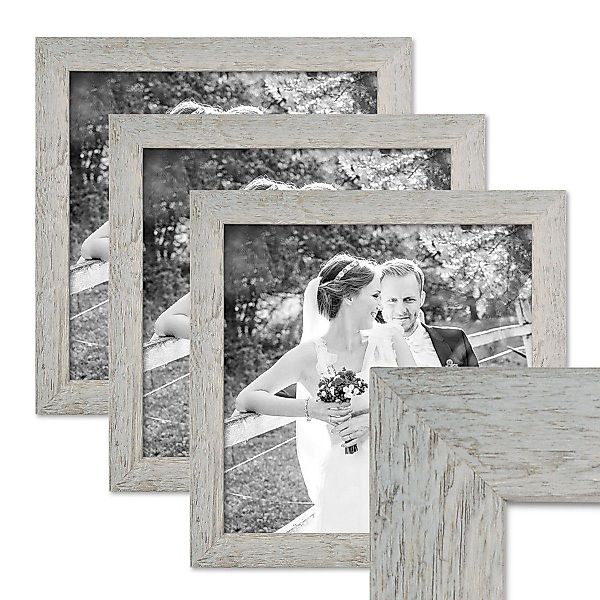 PHOTOLINI Bilderrahmen 3er Set Strandhaus Rustikal günstig online kaufen